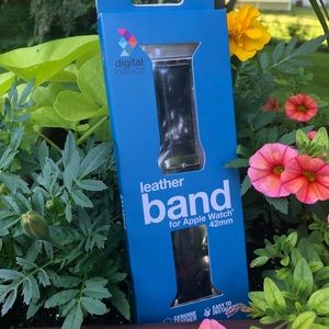 🍎🍎🍎 Unisex Black Leather Apple Watch Band 🍎🍎🍎